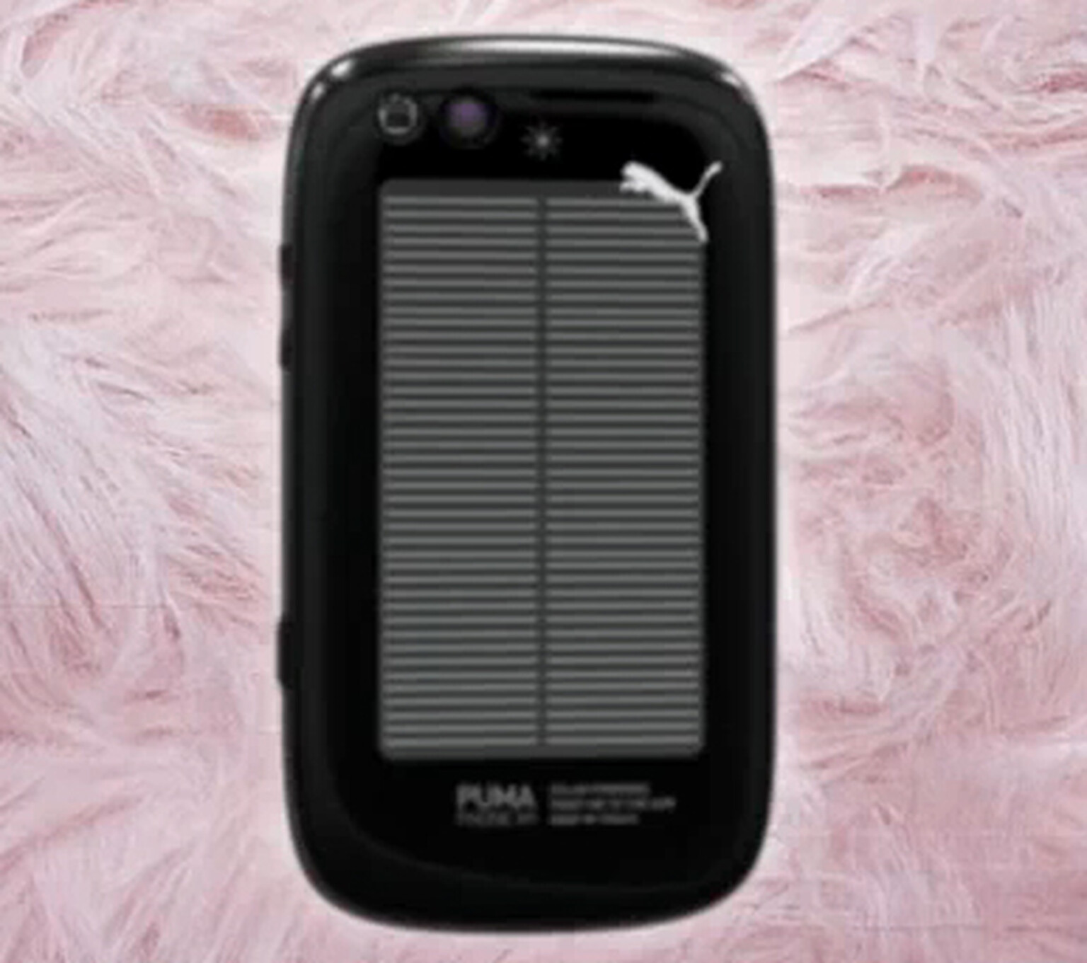 Puma phone spotted on YouTube: Is that a solar panel?