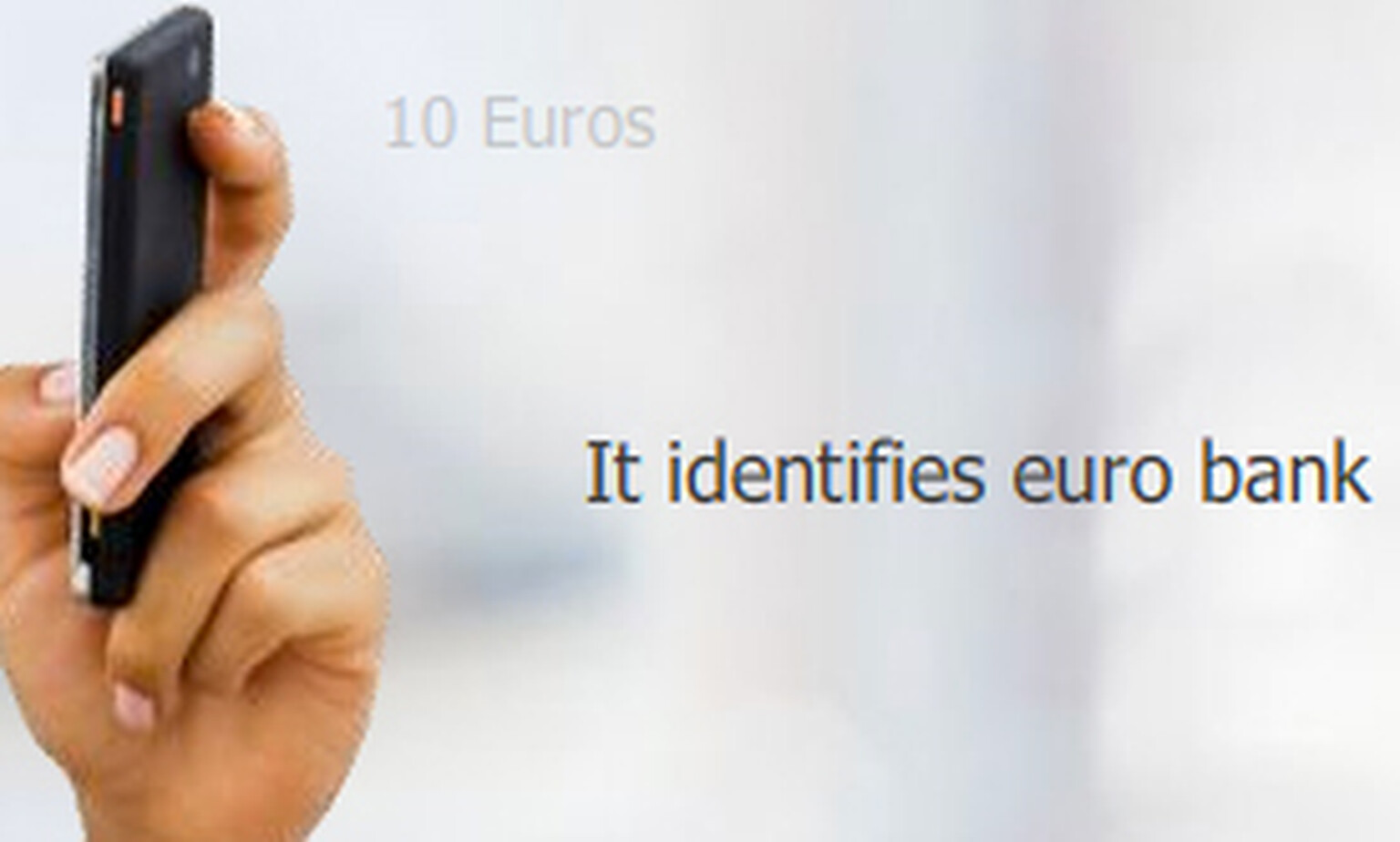 VisionHunt helps blind people identify bank notes and colours using a mobile