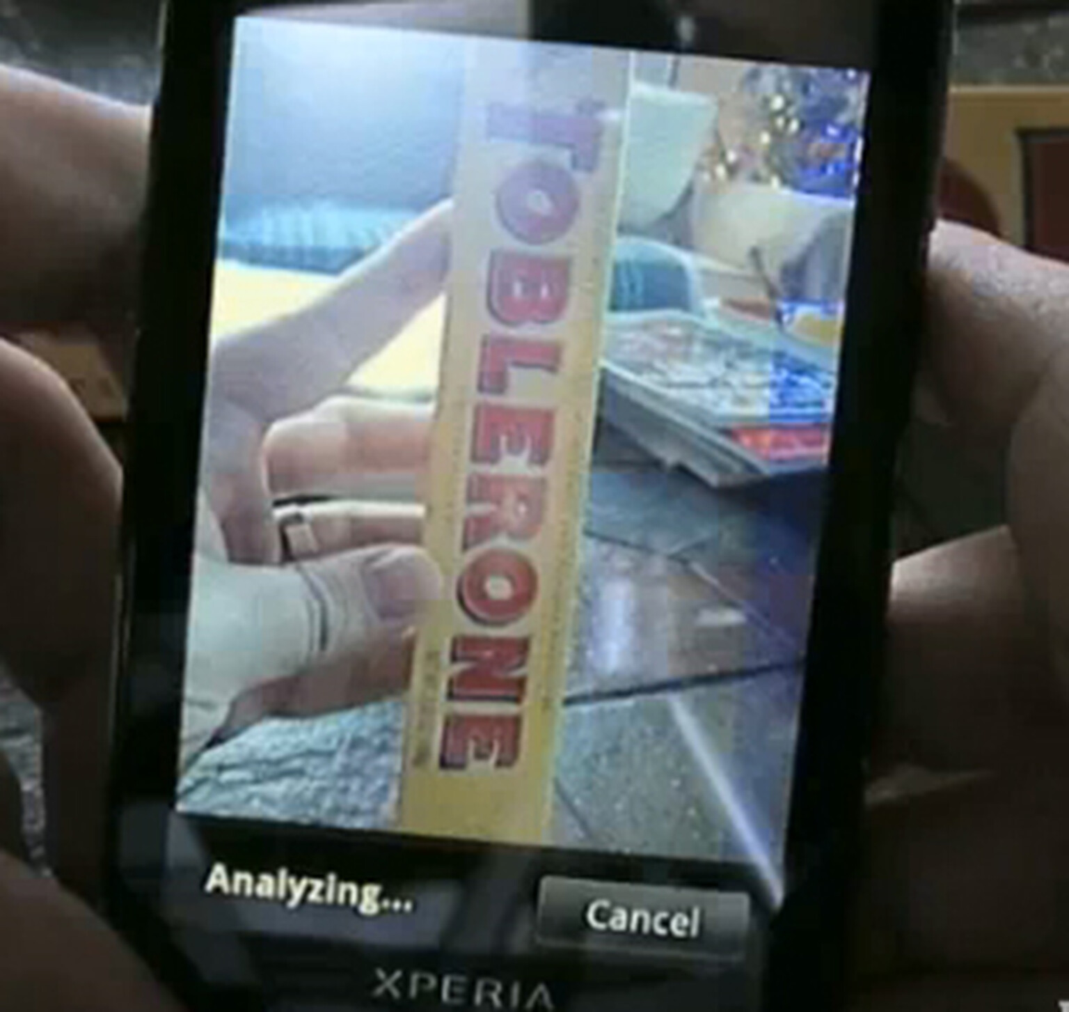 Google Goggles shown off on a Sony Ericsson Xperia X10