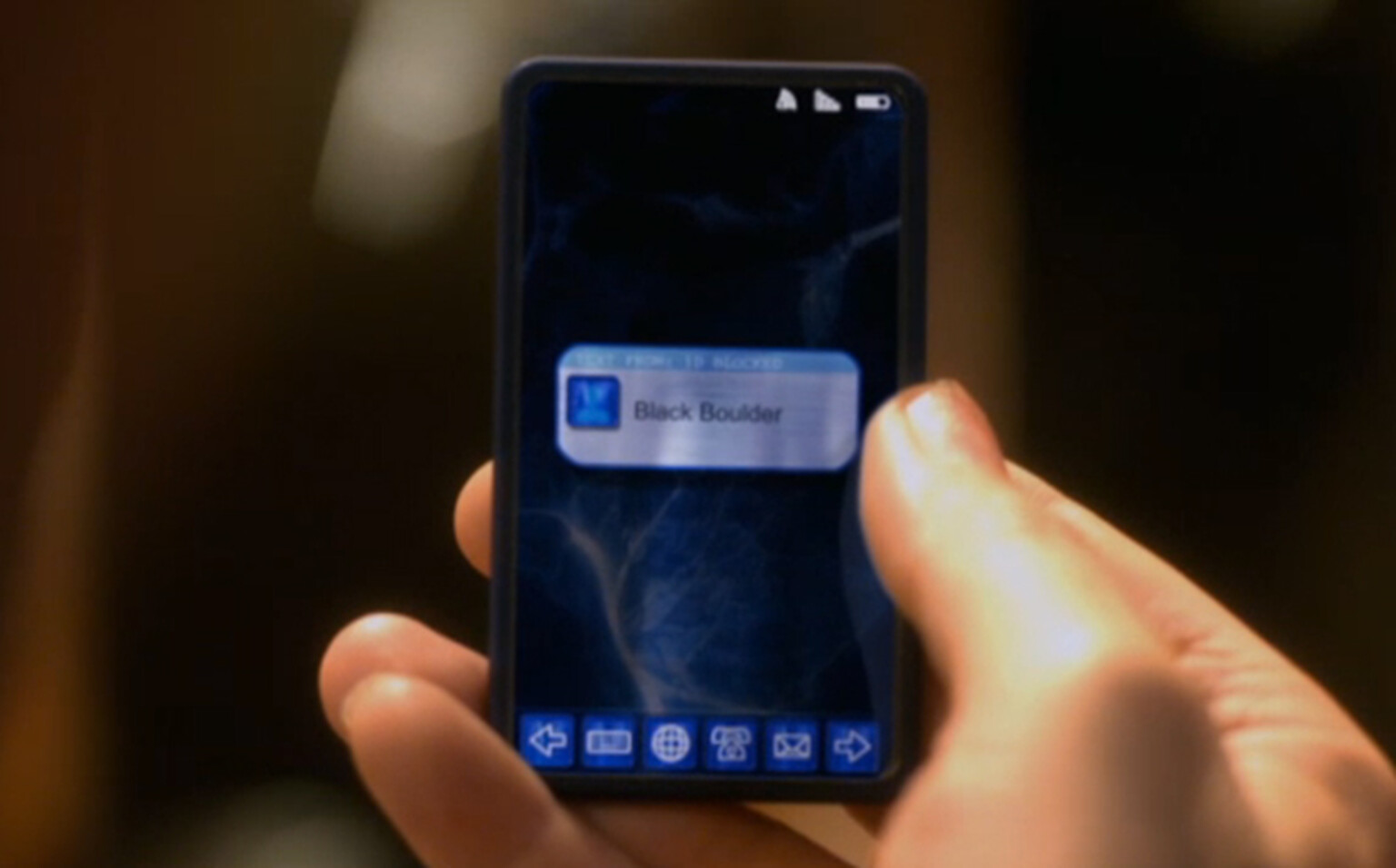 Did Defying Gravity show off a future iPhone or Android handset?