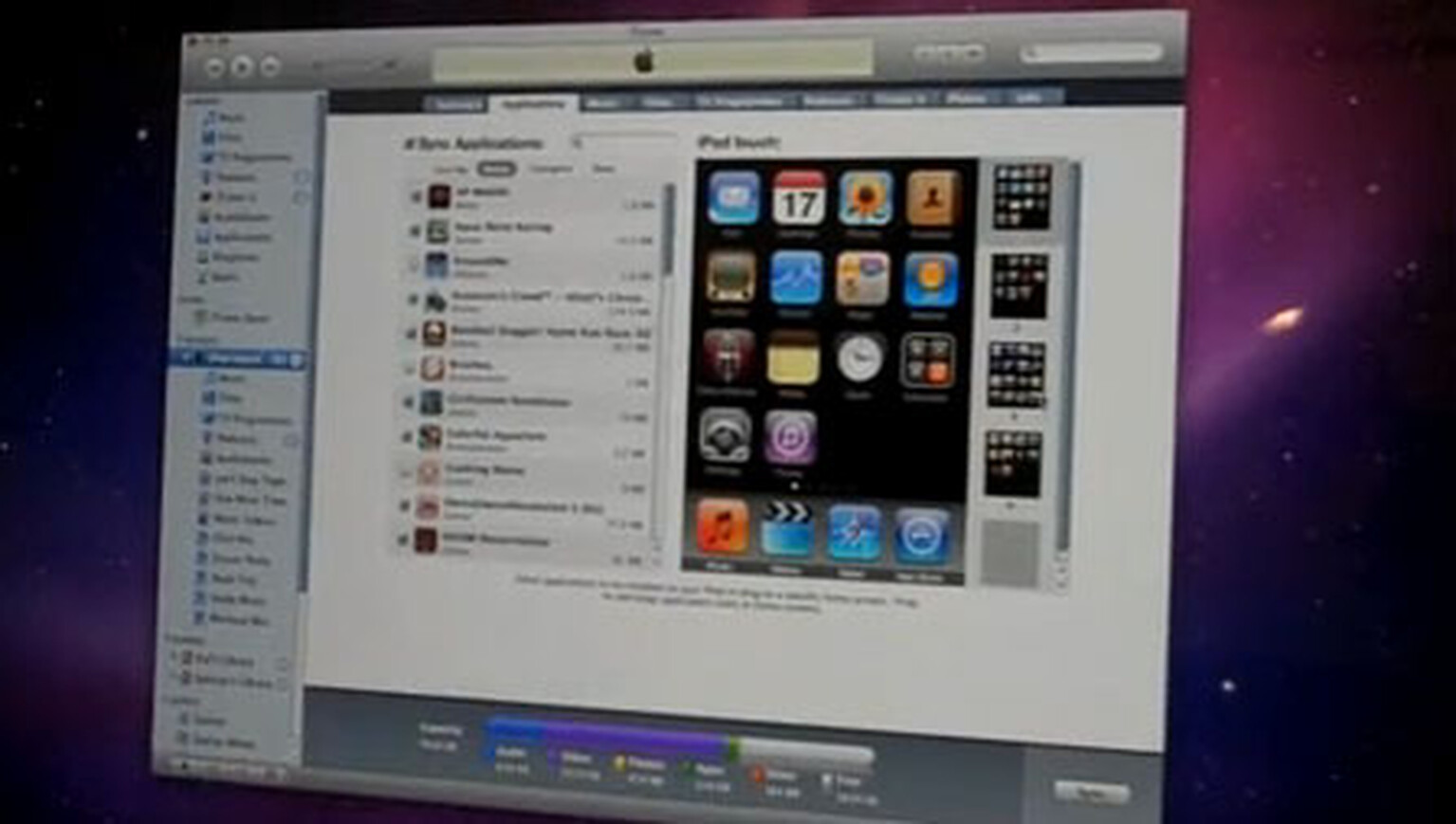iPhone OS 3.1 and iTunes app manager: Organised apps
