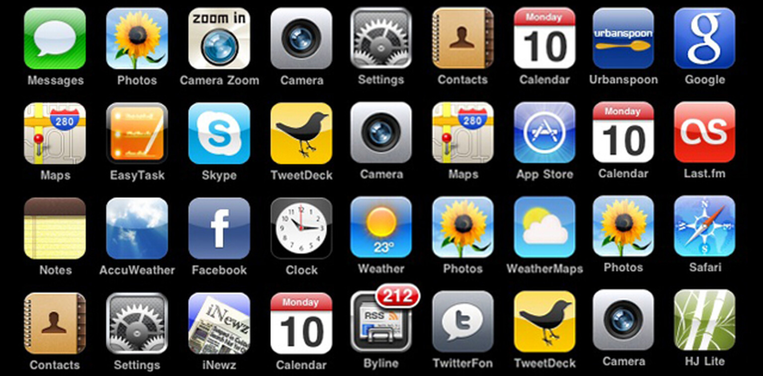 iPhone home screens: Spot the difference