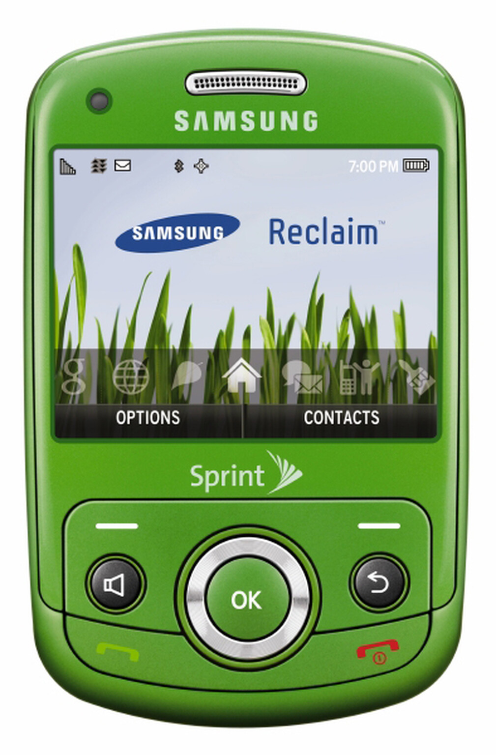 Samsung Reclaim: Green is the new black