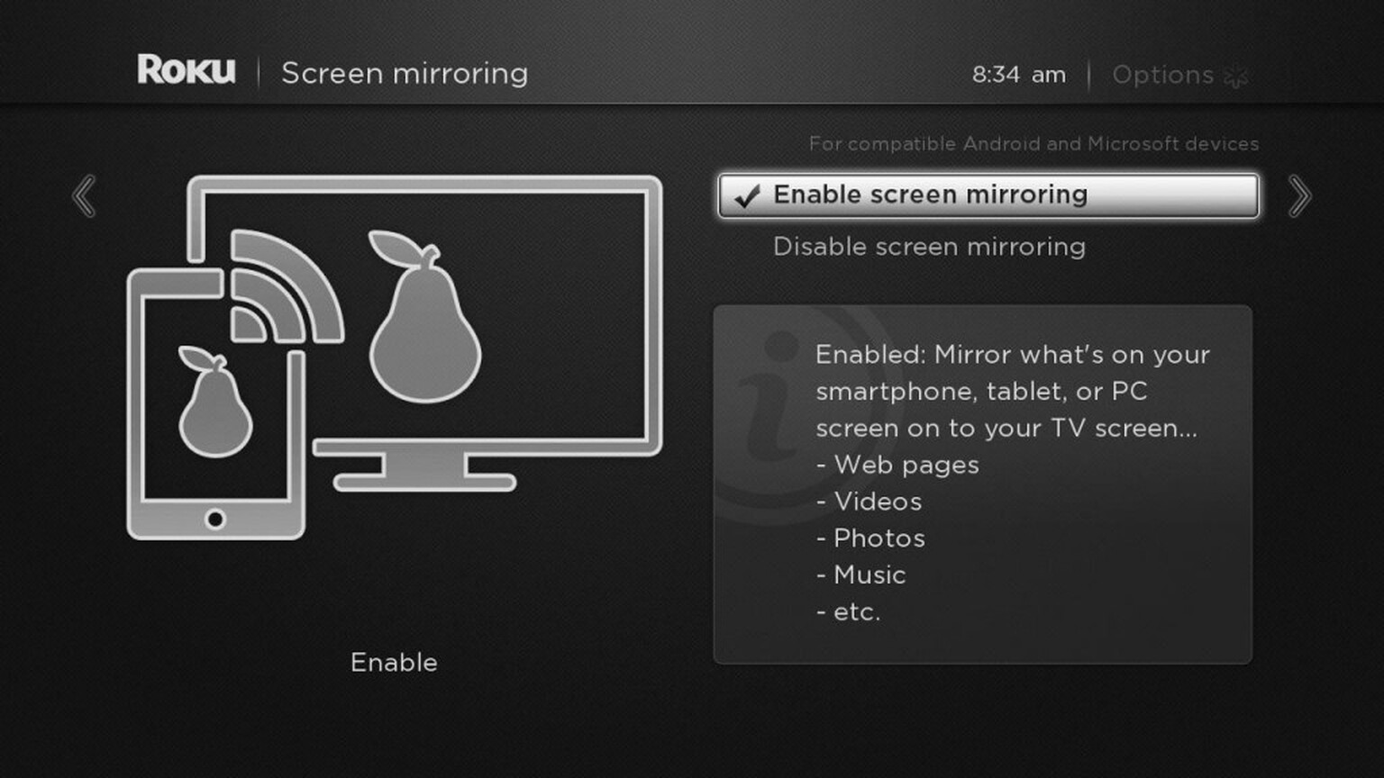 Roku launches Chromecast-style mirroring for Android and Windows devices