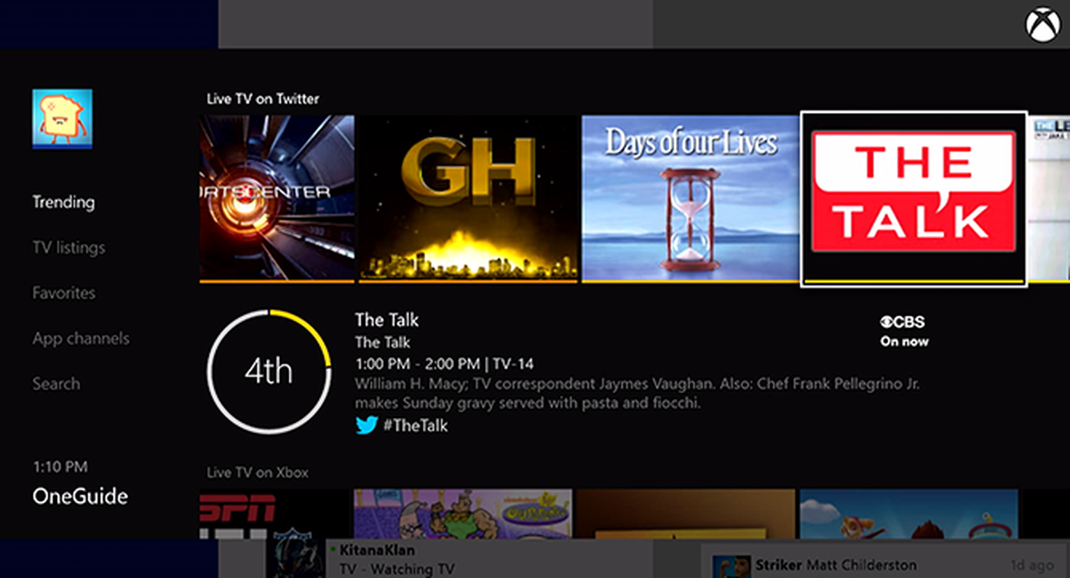Xbox One’s Live Trending update lets Twitter be your TV guide
