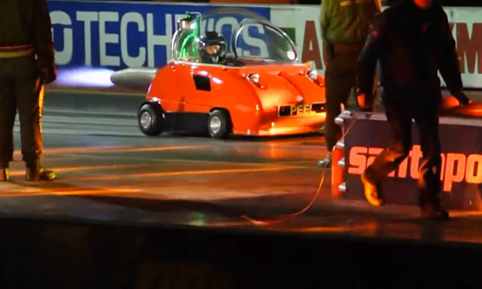 Peel Trident is probably the slowest jet-powered drag racer ever