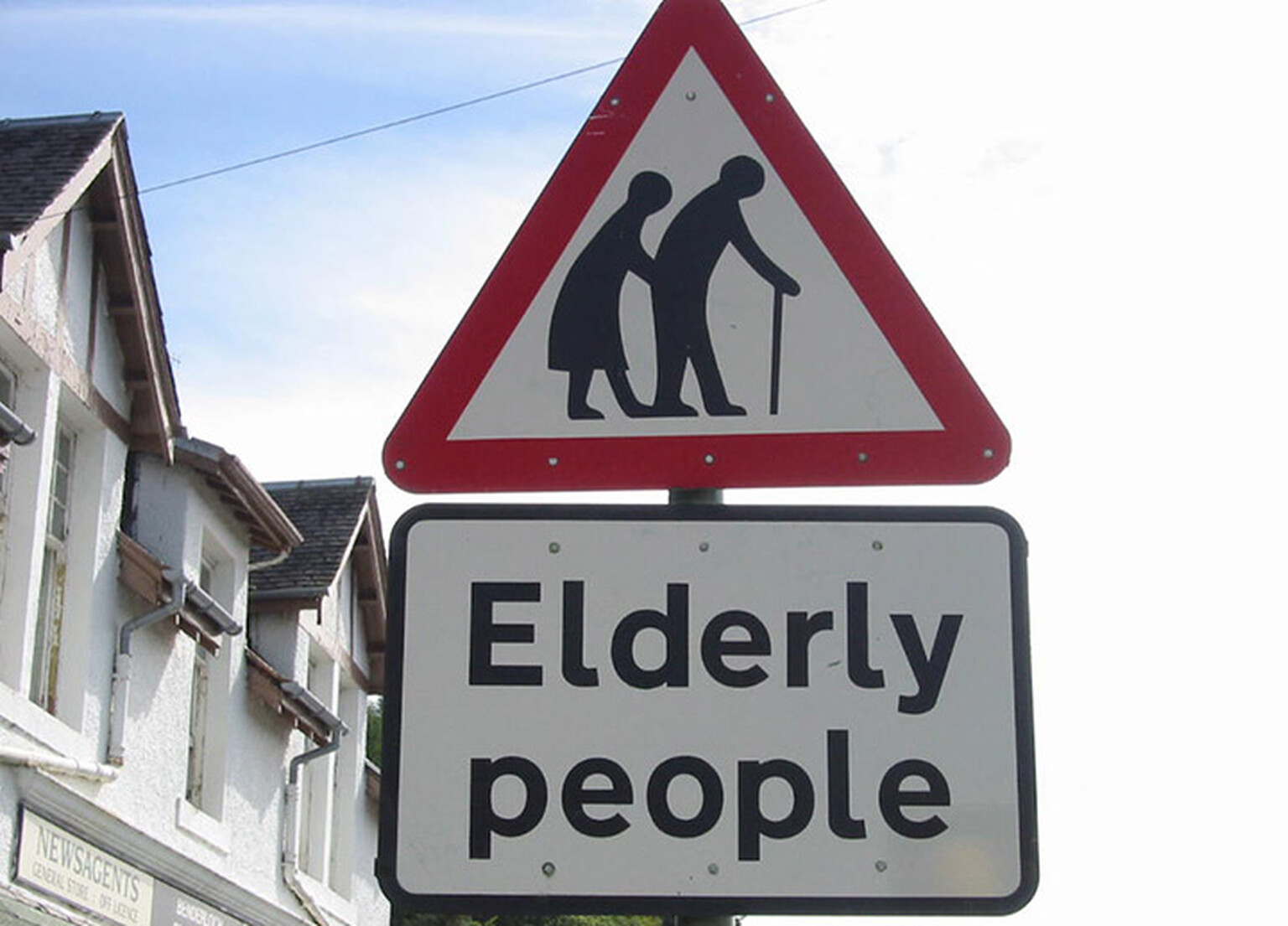 Should the elderly people road sign be banned?