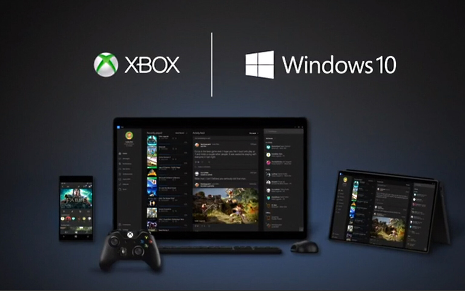 New Xbox app on Windows 10 will allow Xbox/PC cross platform gaming