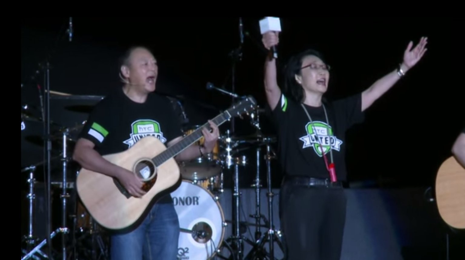 Cringe along with HTC's 'Super Band' in concert clips