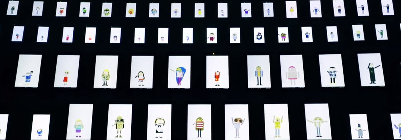 Google Japan made a choir using 300 Android devices