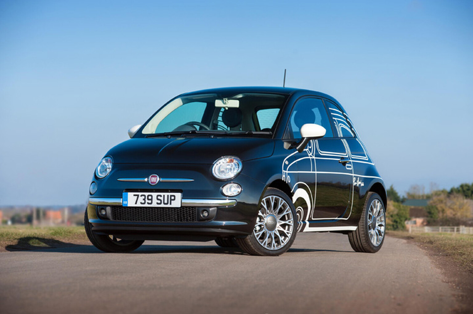 Fiat 500 Ron Arad has a 1957 500 drawn on the side because... why not?