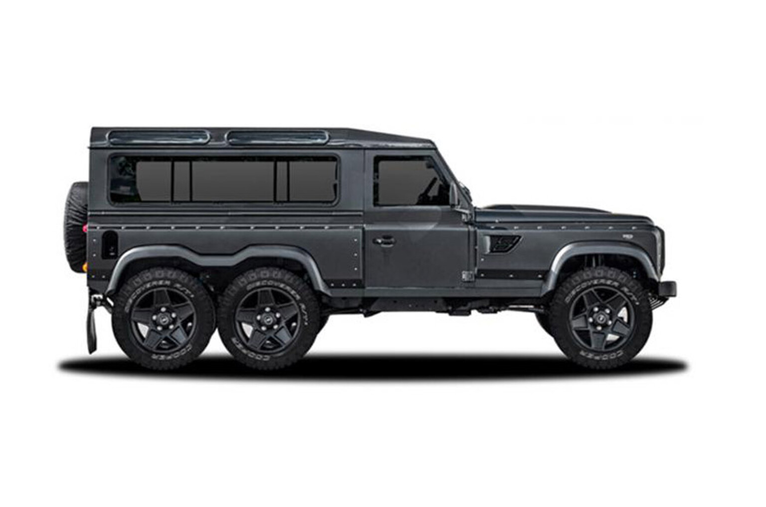 You need to see Kahn Design's six-wheeled Land Rover Defender