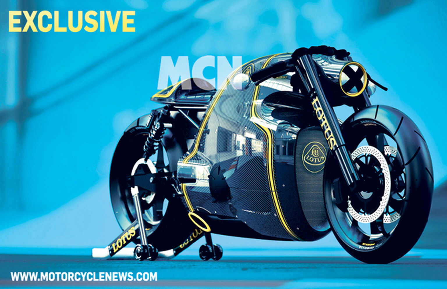 Lotus C-01 motorbike is a carbon fibre beauty