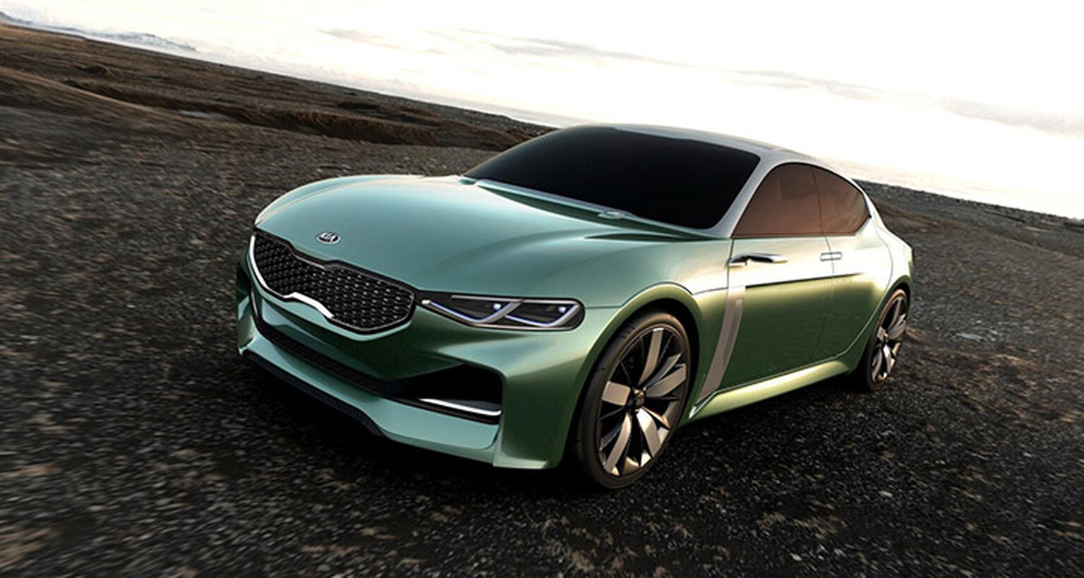 The Kia concept with a fingerprint scanner