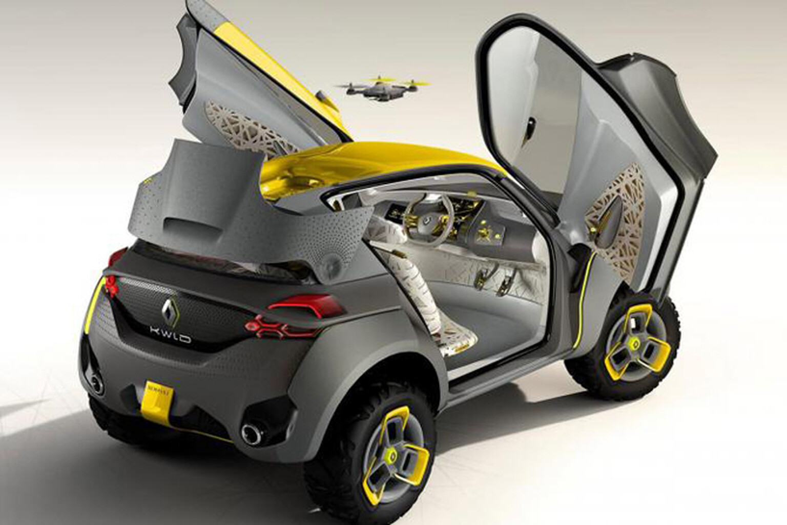 Renault Kwid concept has a built-in drone
