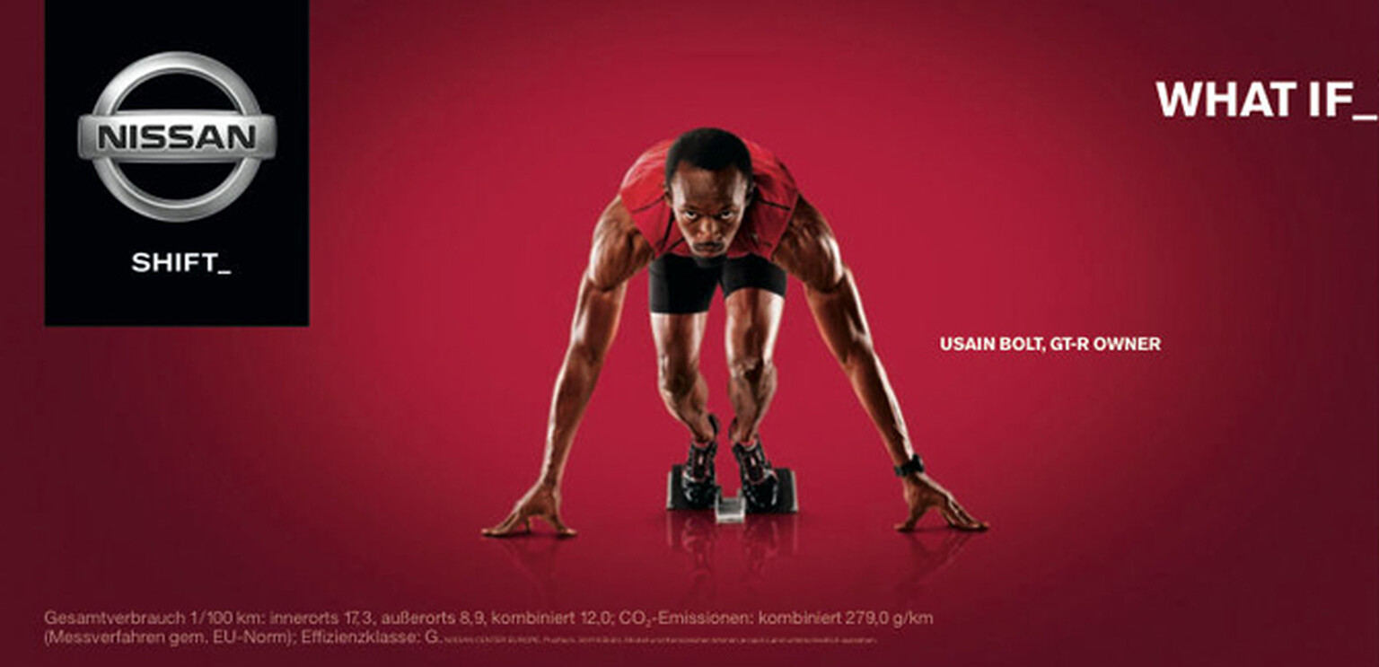 Usain Bolt and Nissan partner for GT-R ad campaign