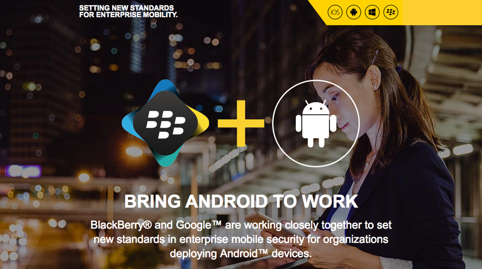 BlackBerry and Google bring Enterprise-level security to Android