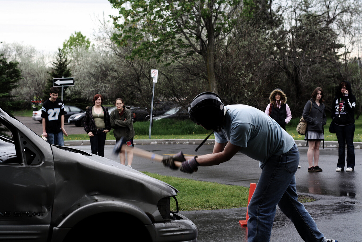 Man smashes up a car in revenge… before realising it was the wrong car