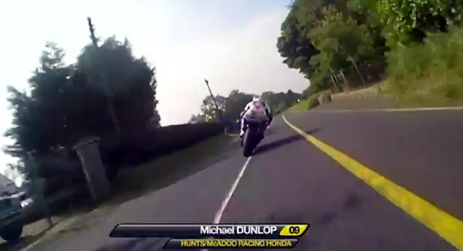 Watch this classic duel between two motorbike legends