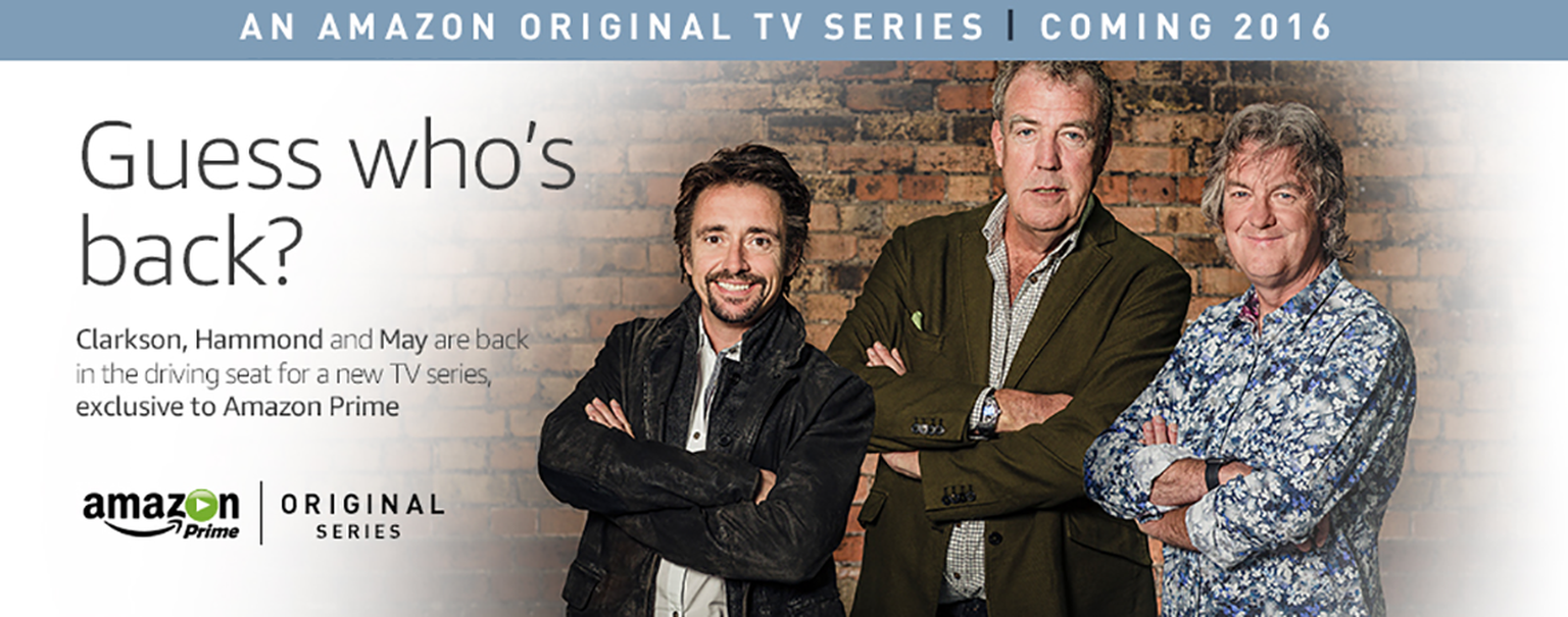 How to get the new Clarkson, Hammond and May post-Top Gear show from Amazon