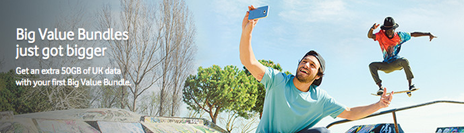 Vodafone UK gives PAYG customers a bonus 50GB of data