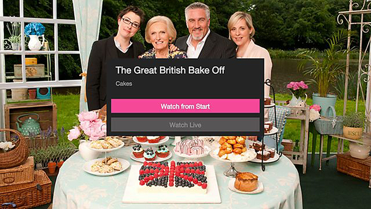 BBC iPlayer live restart lets you rewind Bake Off on Xbox One, Roku, Now TV, Fire TV and YouView