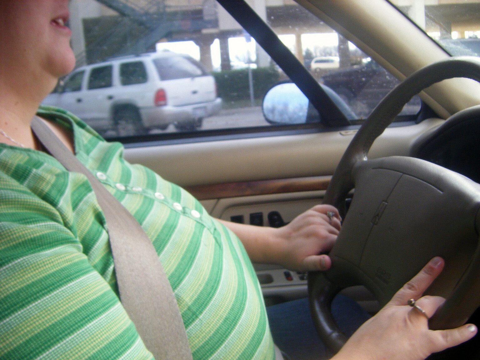Driver who claimed seatbelt ‘hurt her breasts’ escapes fine