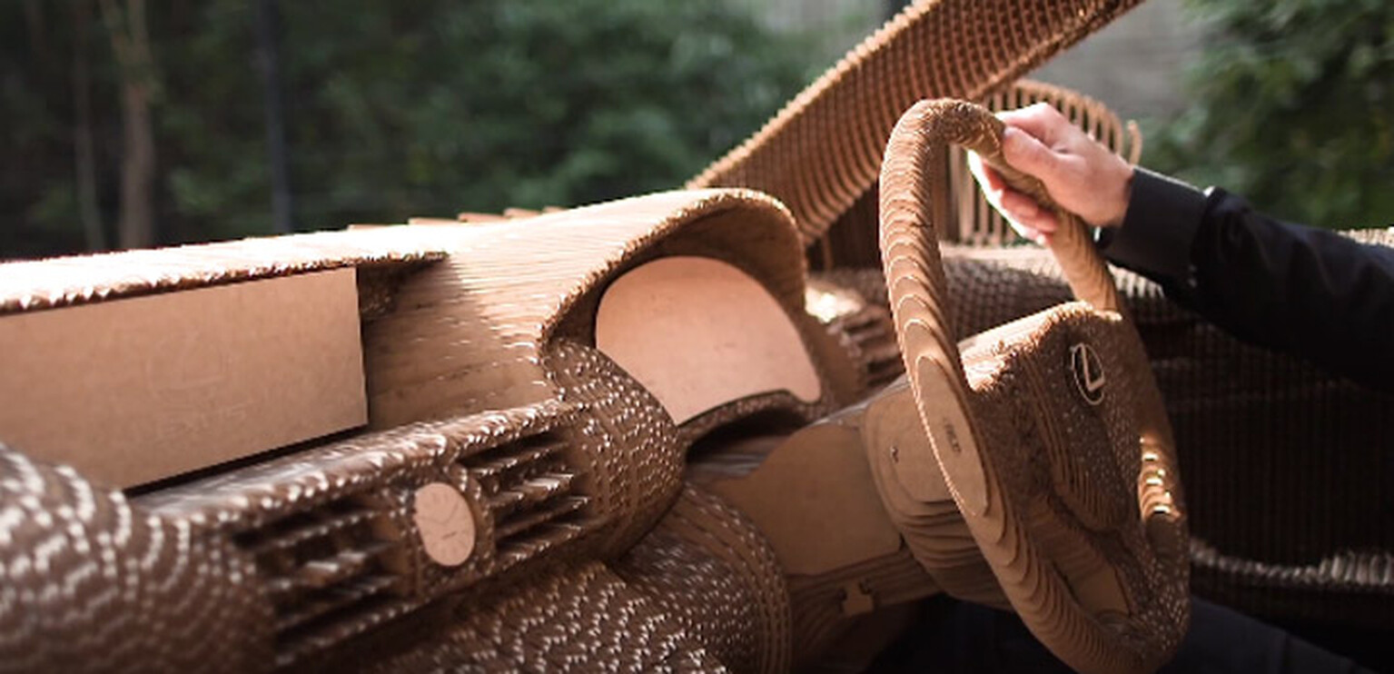 The cardboard Lexus that is actually drivable