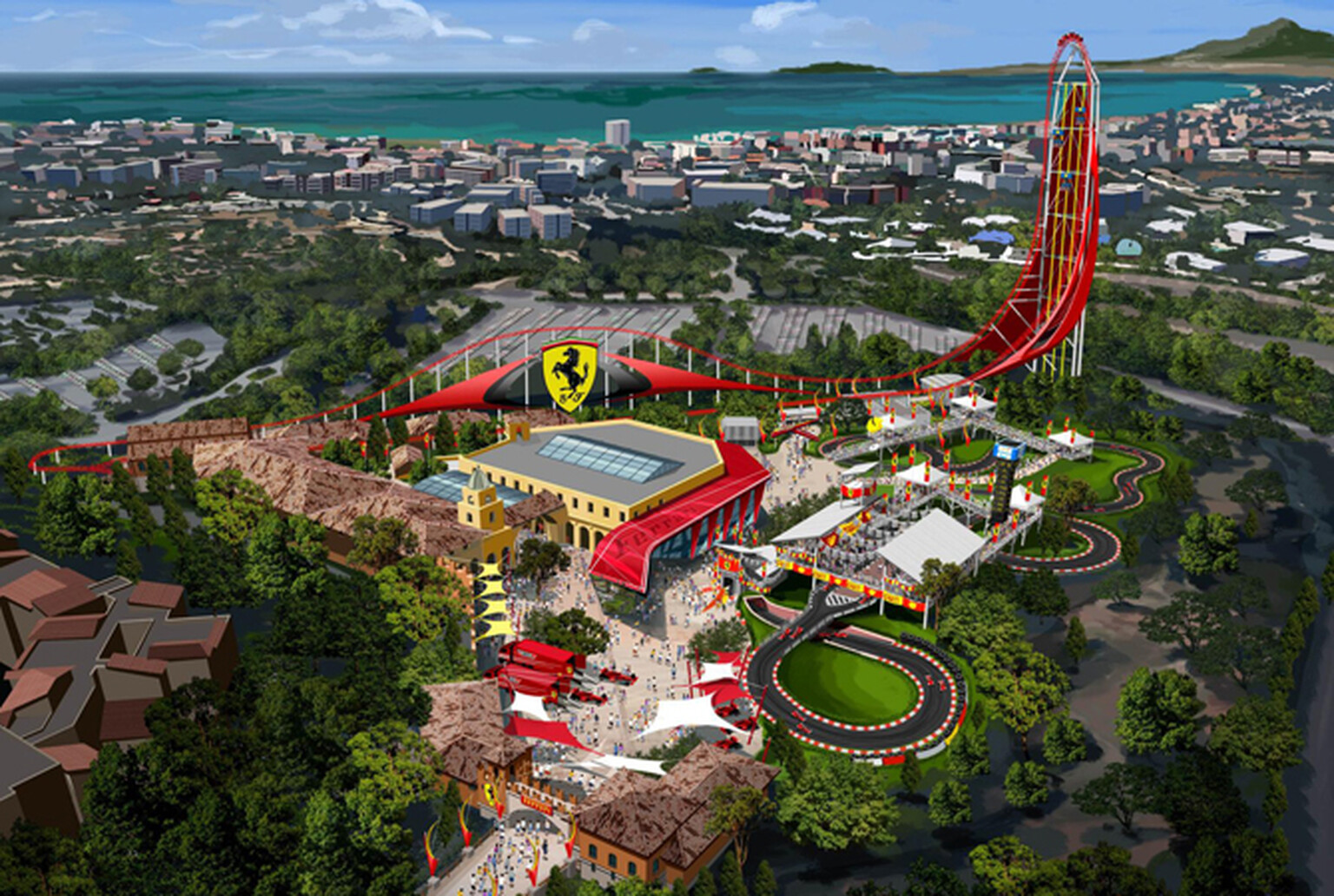 Ferrari Land theme park will be a thing in 2016