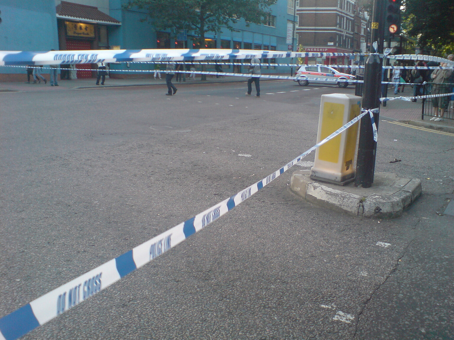 Pedestrian killed by police car