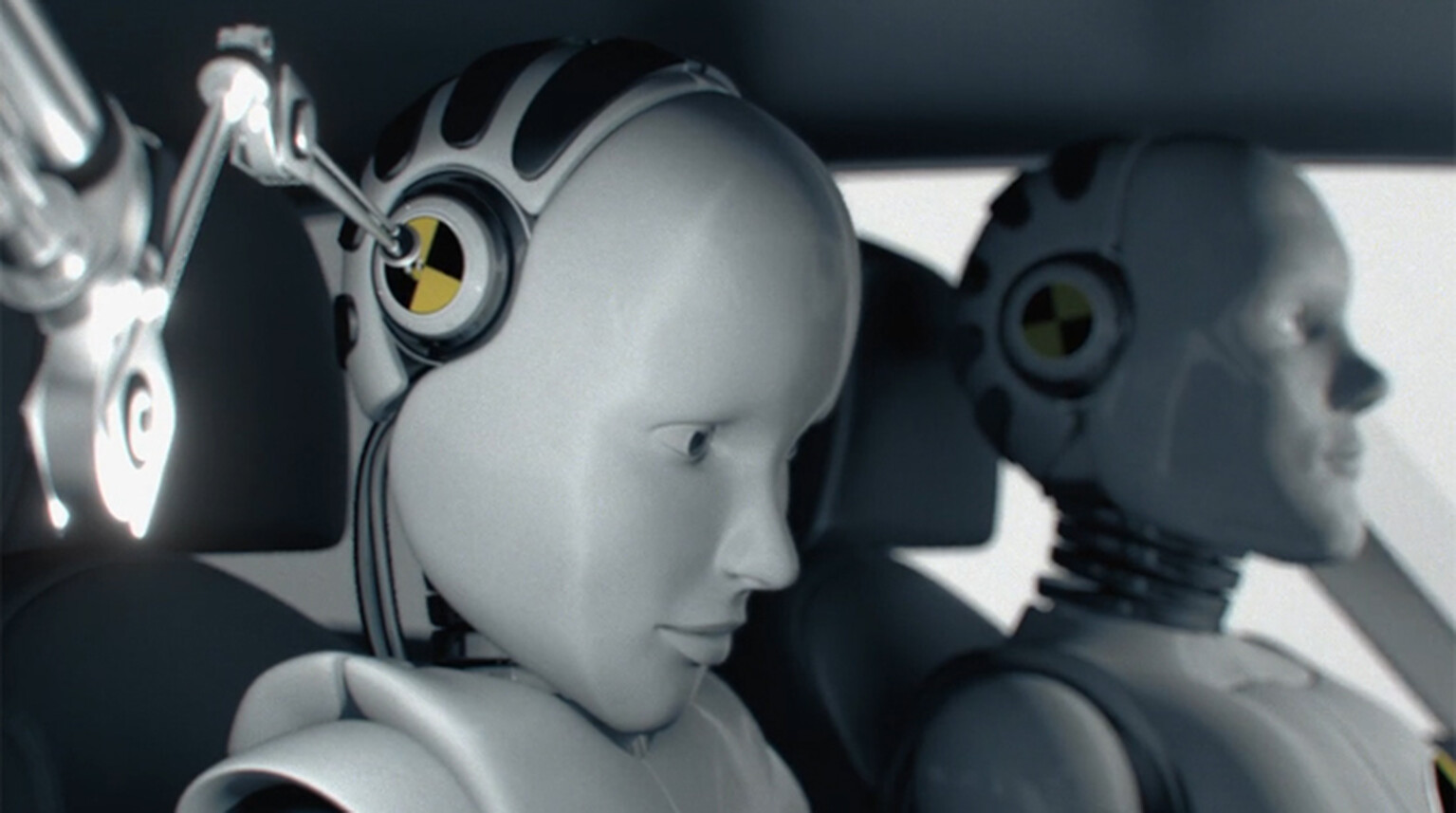 Eerie video shows crash test dummies coming to life