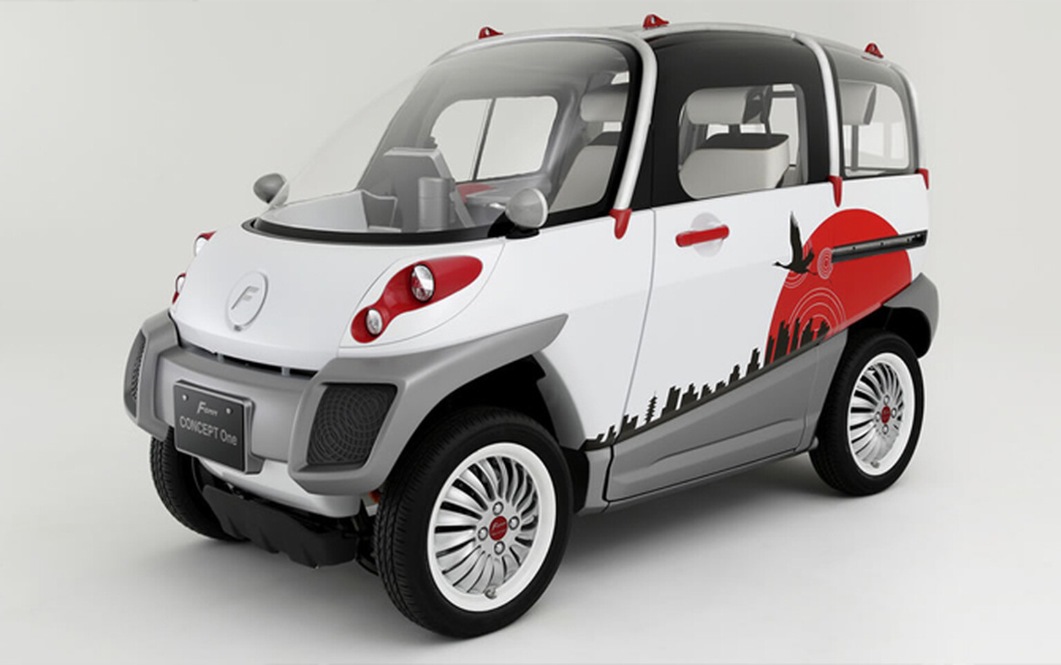 Fomm electric concept car laughs in the face of flooding