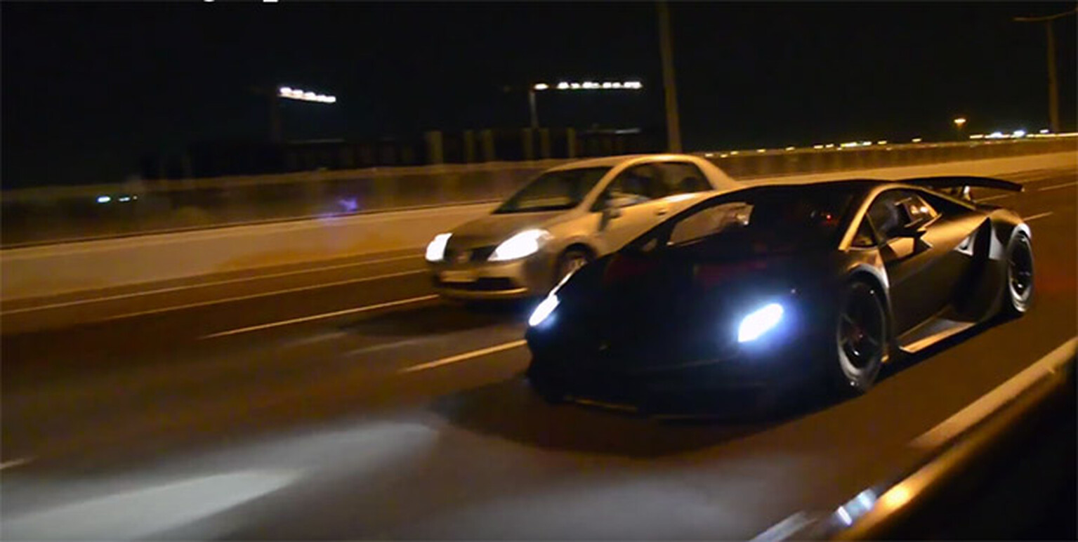 Lamborghini Sesto Elemento unleashed on public roads