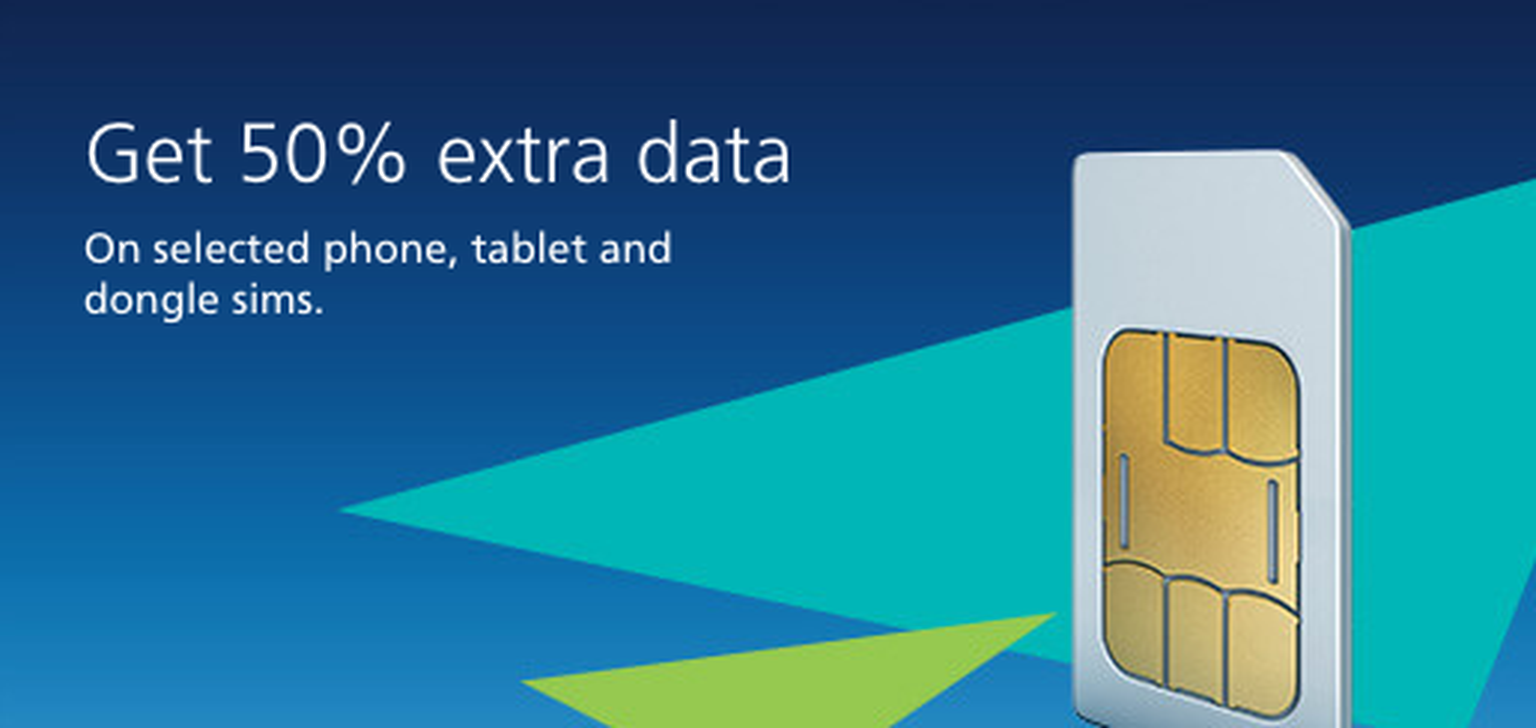 O2 gives customers 50% extra data and free rollover on range of tariffs
