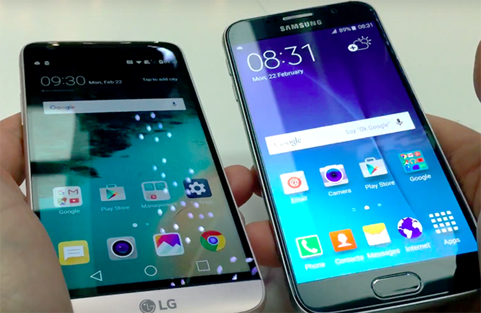 LG G5 vs Galaxy S6 hands on | MWC 2016
