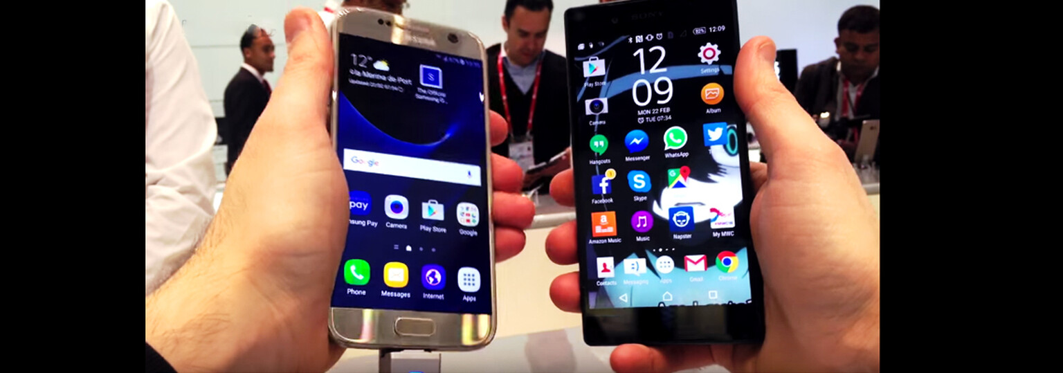 Samsung Galaxy S7 vs Sony Xperia Z5 hands-on review | MWC 2016