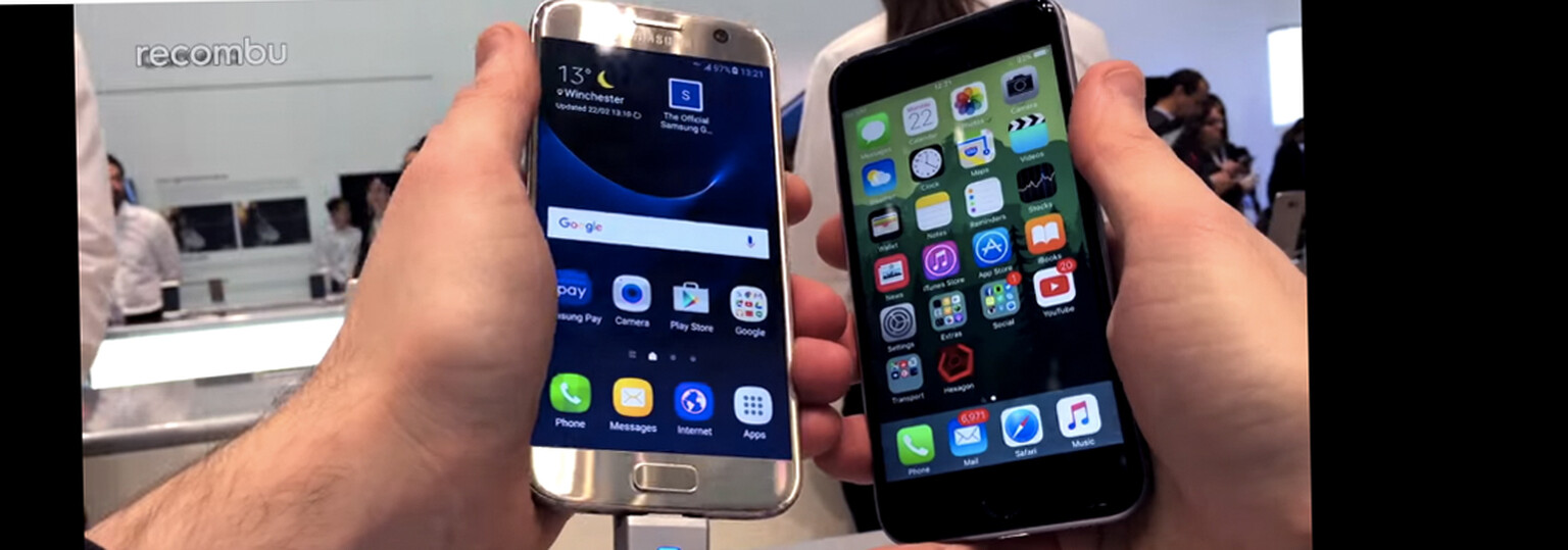 Samsung Galaxy S7 vs Apple iPhone 6s hands-on review | MWC 2016