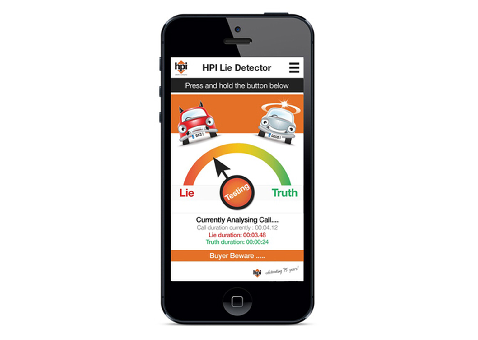 HPI Lie Detector combats dodgy sellers