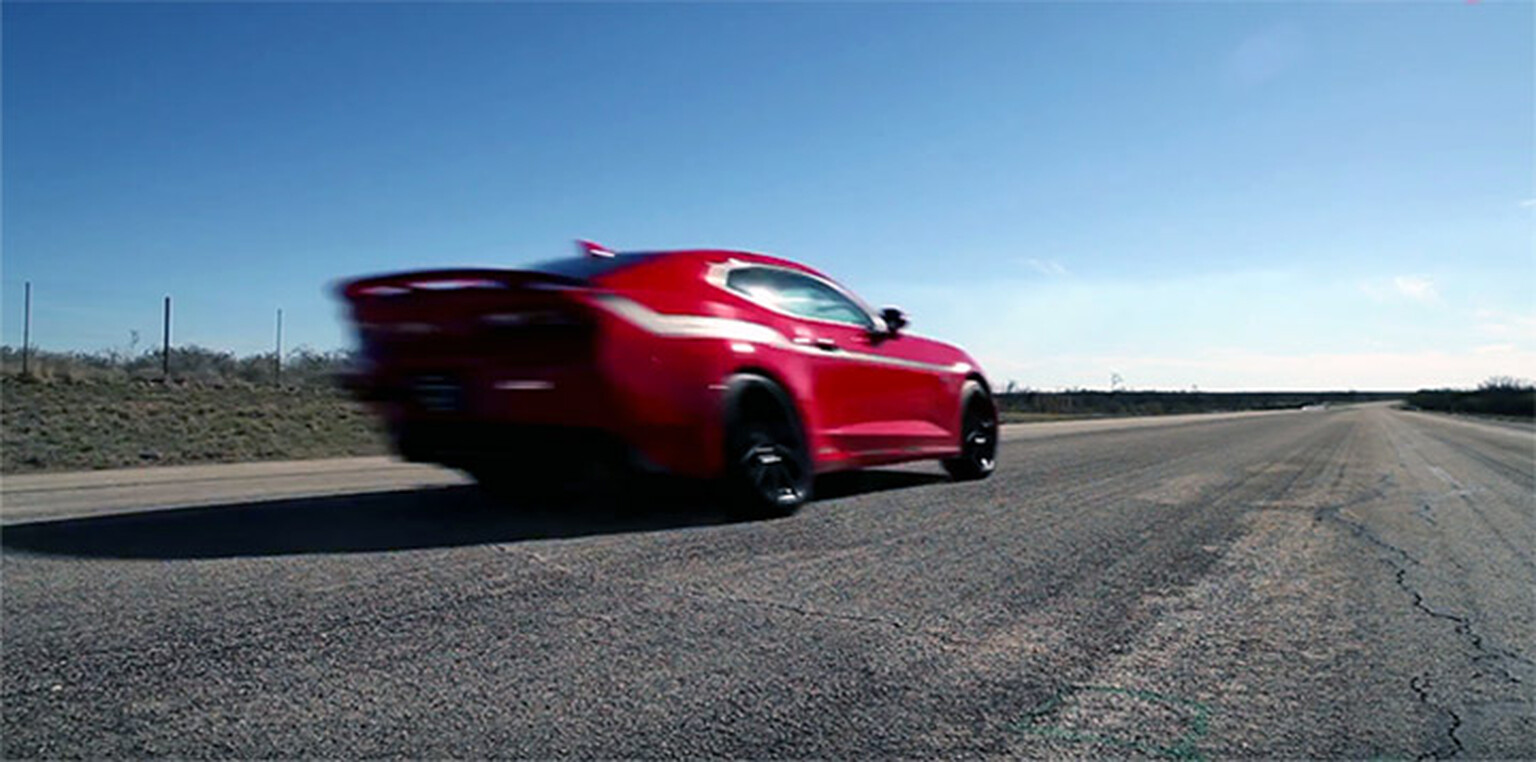 You need to see the Hennessey Camaro SS reach 202mph