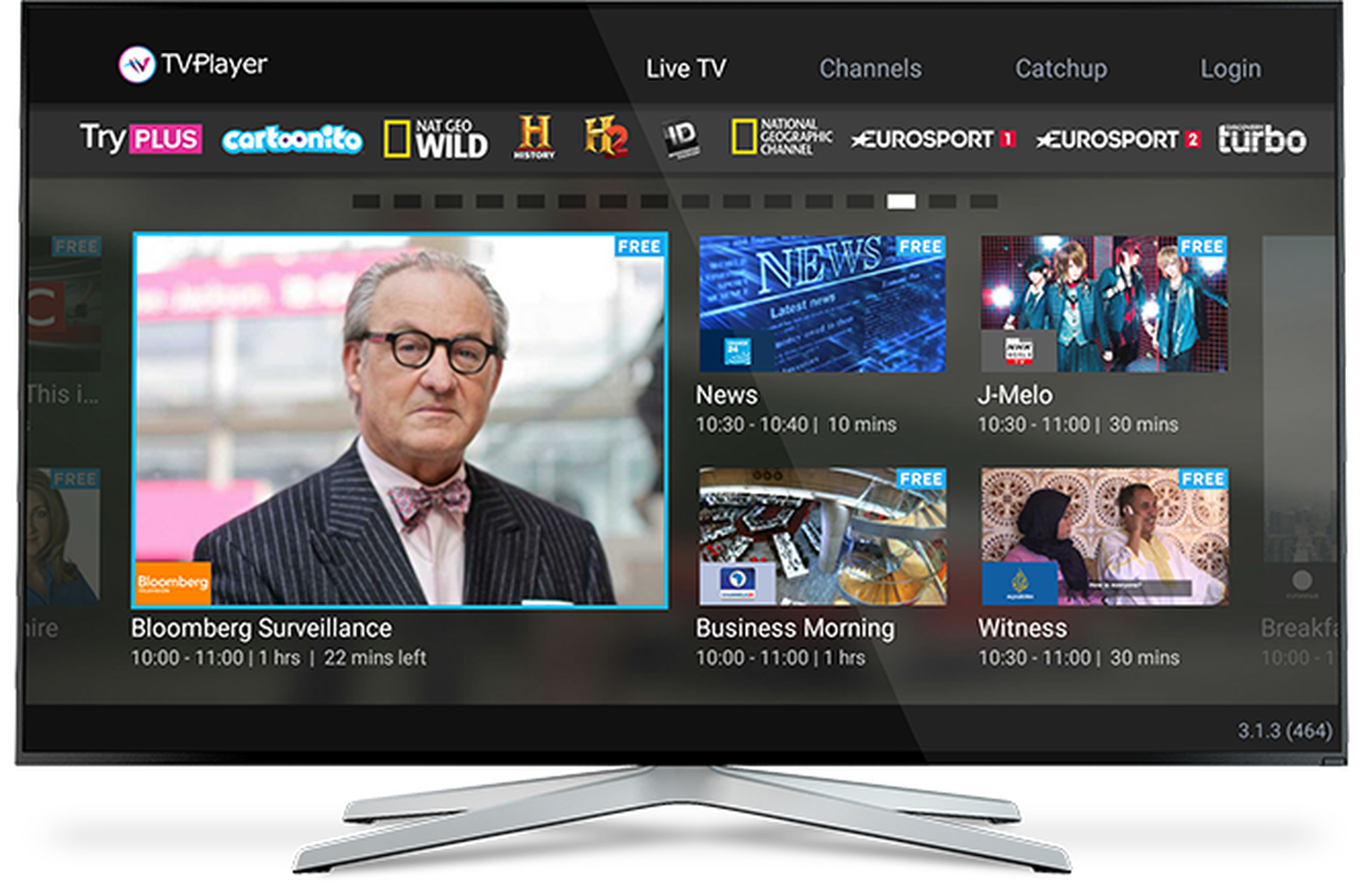 Bloomberg TV starts doing its business on TVPlayer