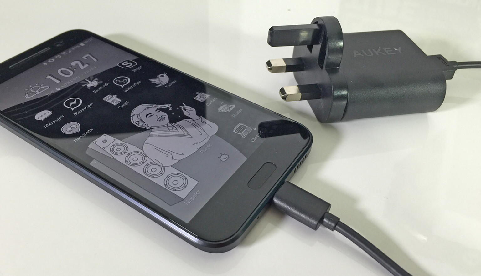 HTC 10 battery and Quick Charge 3.0 Test (with Aukey)