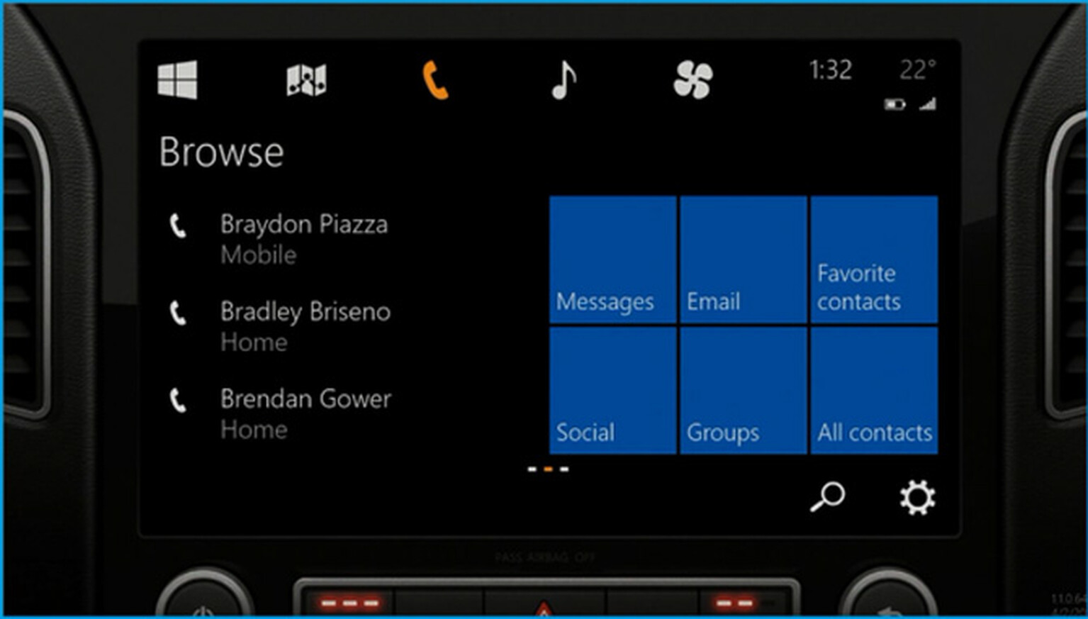 Microsoft Windows in the Car does what it says on the tin
