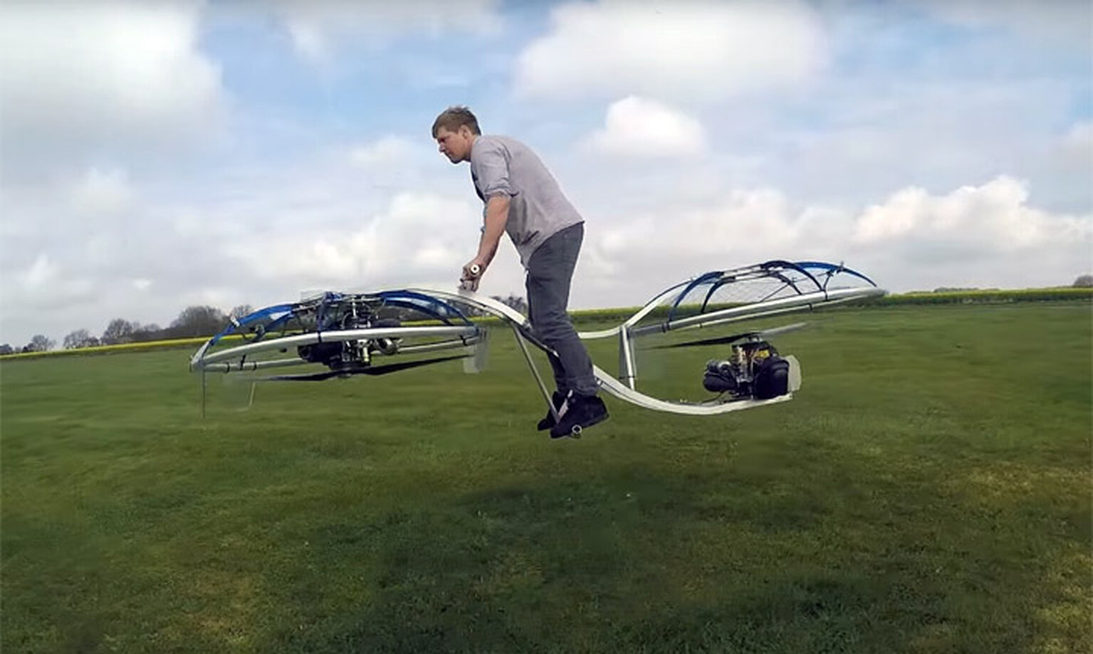 Plumber builds hoverbike that actually works