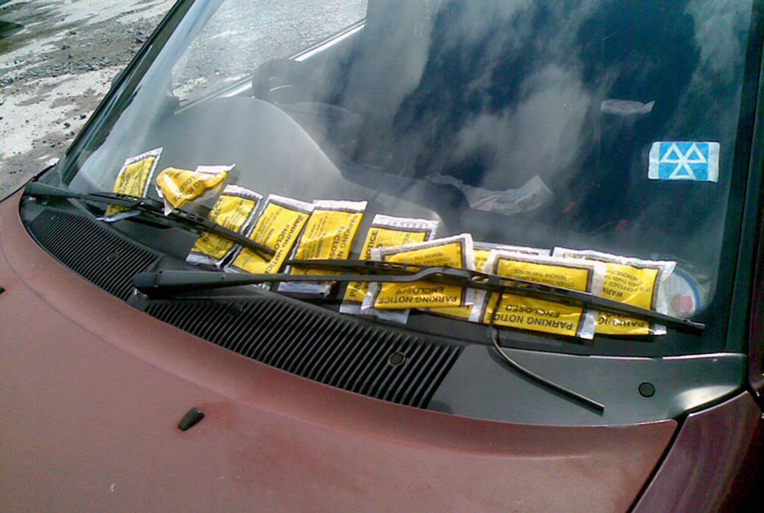 Traffic warden applauded after ticketing a police car