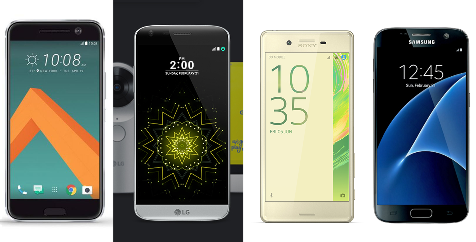 Sony Xperia X vs HTC 10 vs Samsung Galaxy S7 vs LG G5: Which is best for me?