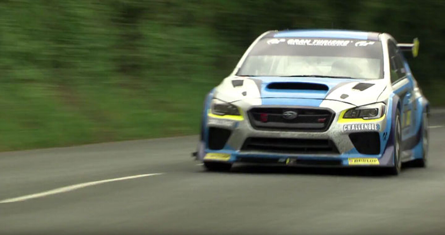 Watch a 600bhp Subaru average 128mph around the Isle of Man TT