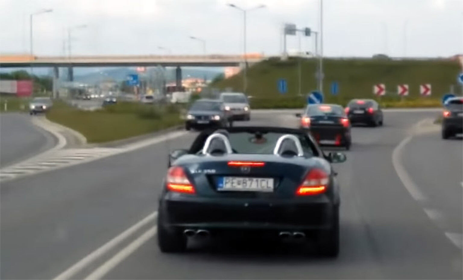 Politician in Mercedes blocks ambulance while attempting to clear a path