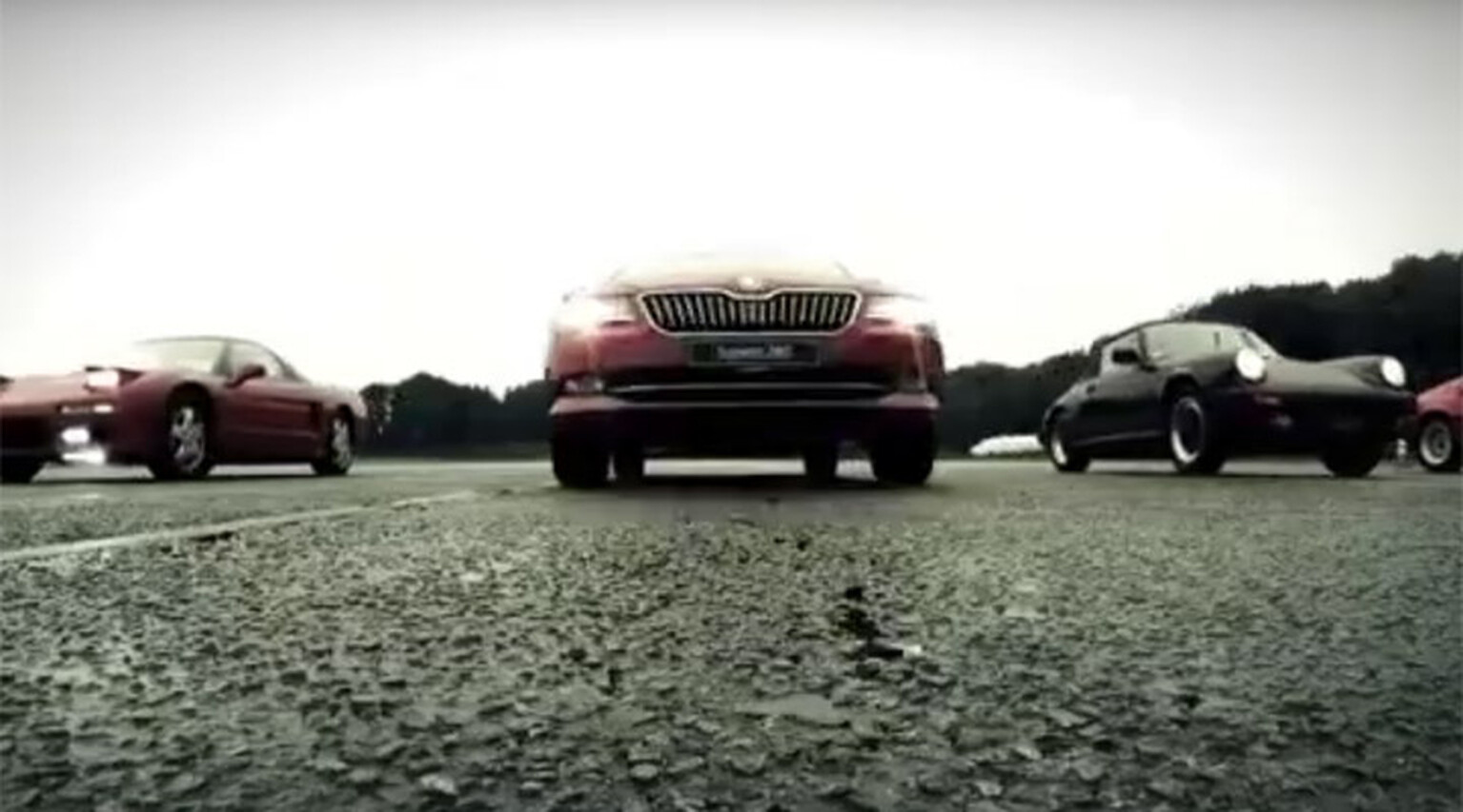 Skoda drag races the 276bhp Superb TSI against various supercar classics