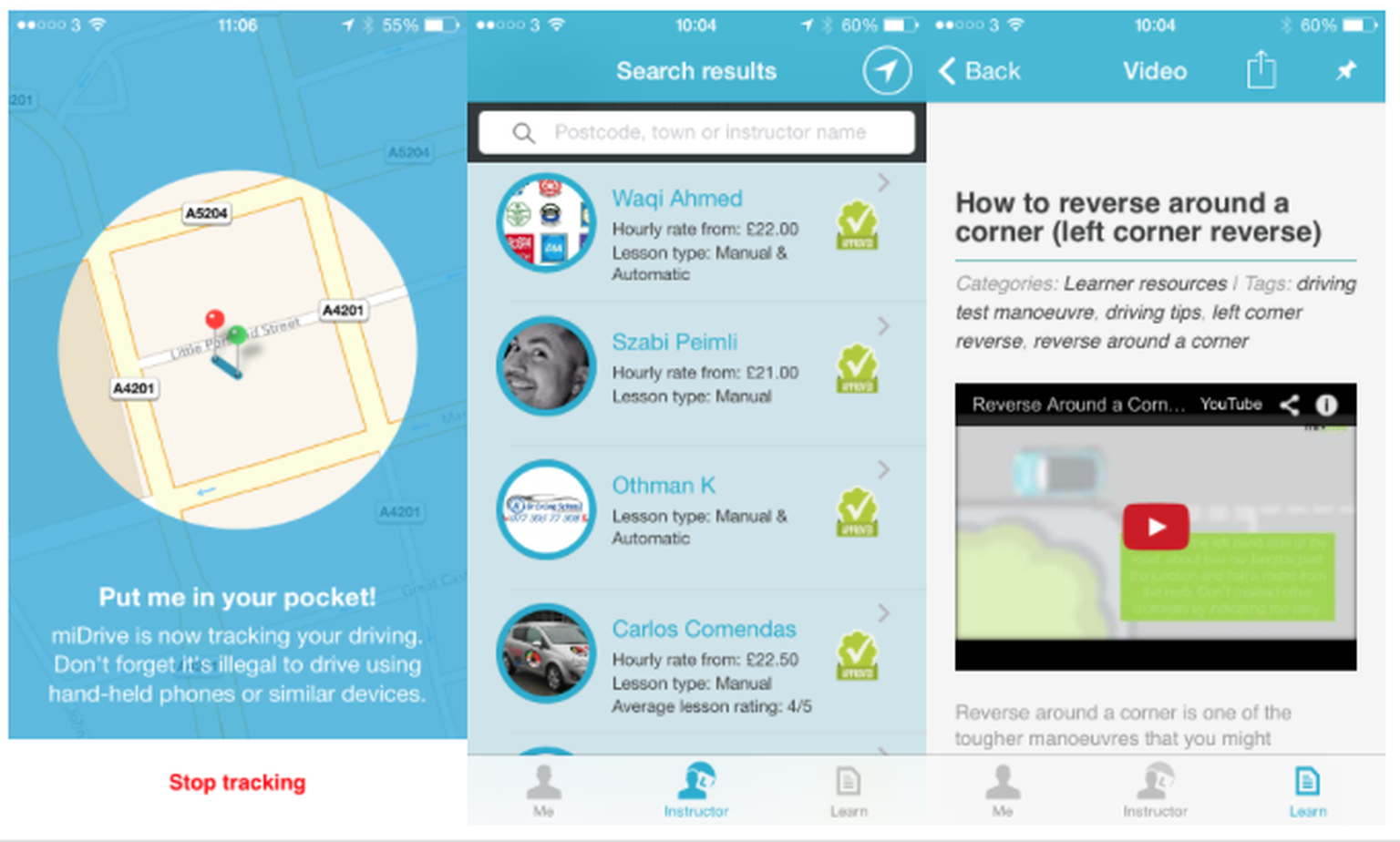 miDrive app finds the 'best' driving instructors, saves you £300