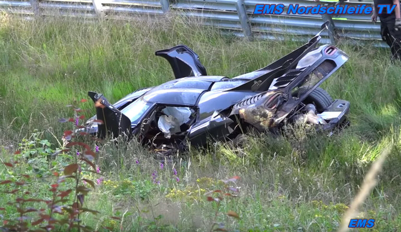 Koenigsegg One:1 suffers huge crash at the Nurburgring